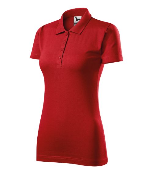 Koszulka polo damska nr 1 - czerwony
