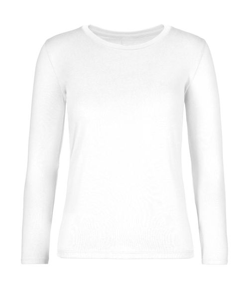 T-shirt długi rękaw damski numer 4 - biały
