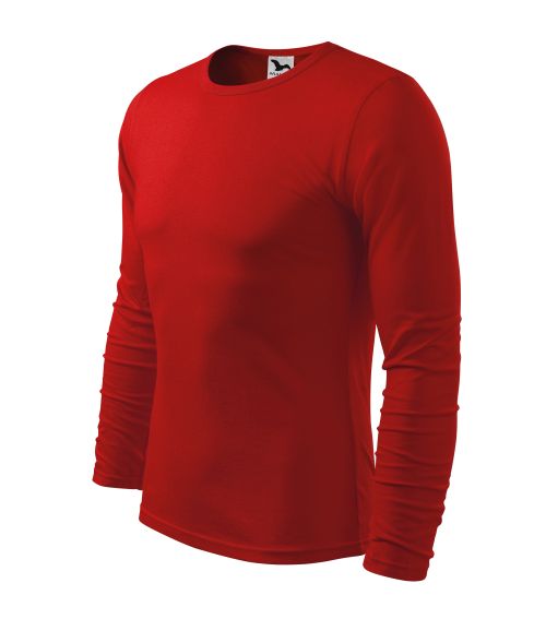 T-shirt długi rękaw męski numer 2 - czerwony

