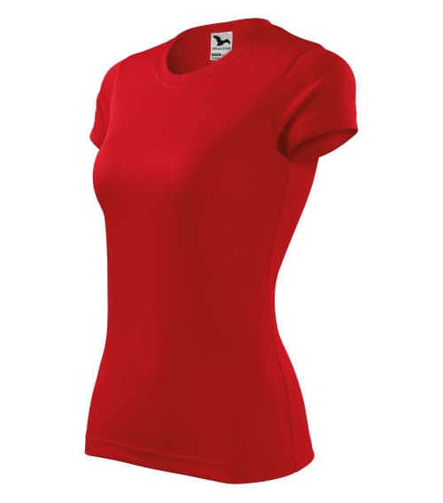 T-shirt sportowy damski nr 1 - czerwony
