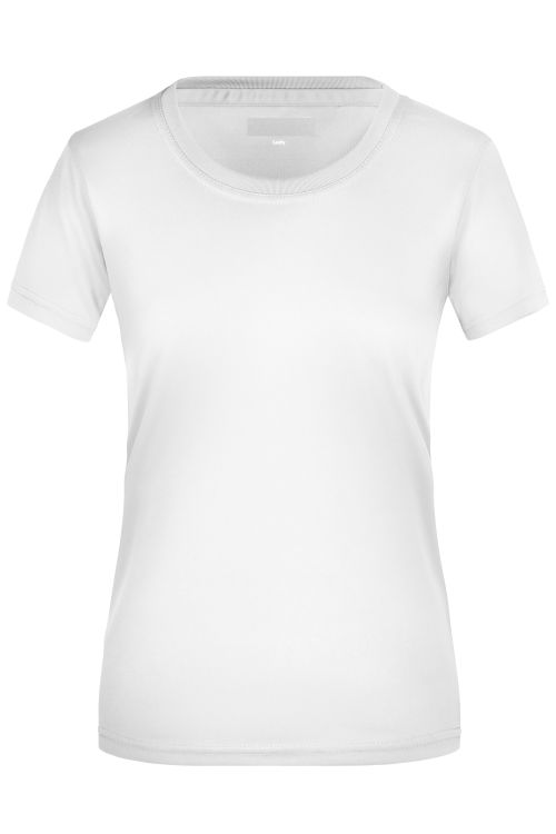 T-shirt sportowy damski numer 3 - biały
