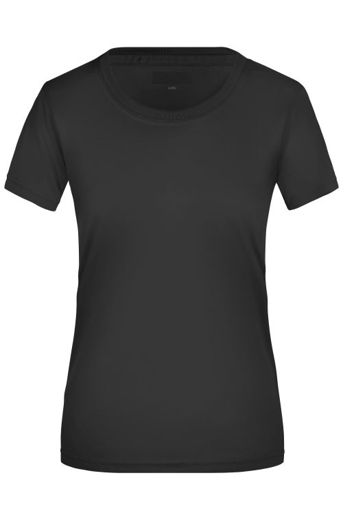 T-shirt sportowy damski numer 3 - czarny
