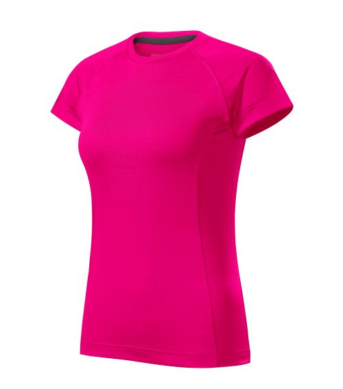 T-shirt sportowy damski numer 4 - różowy

