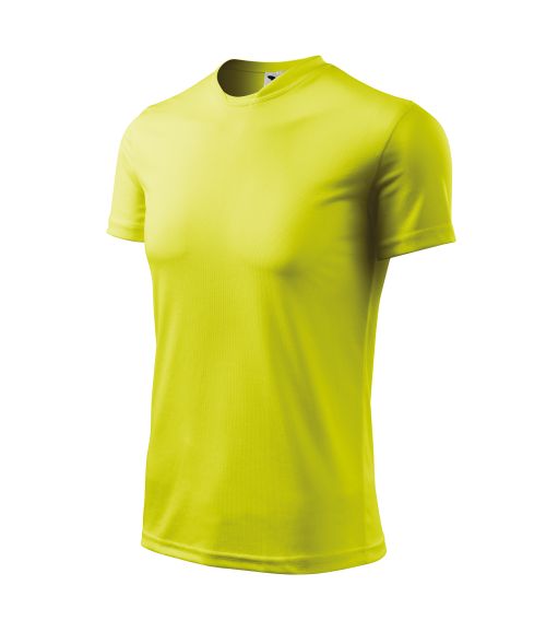 T-shirt sportowy męski nr 2 - żółty neon
