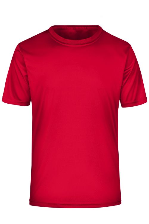 T-shirt sportowy męski numer 3 - czerwony
