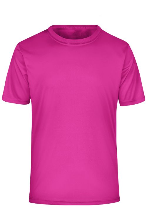 T-shirt sportowy męski numer 3 - różowy
