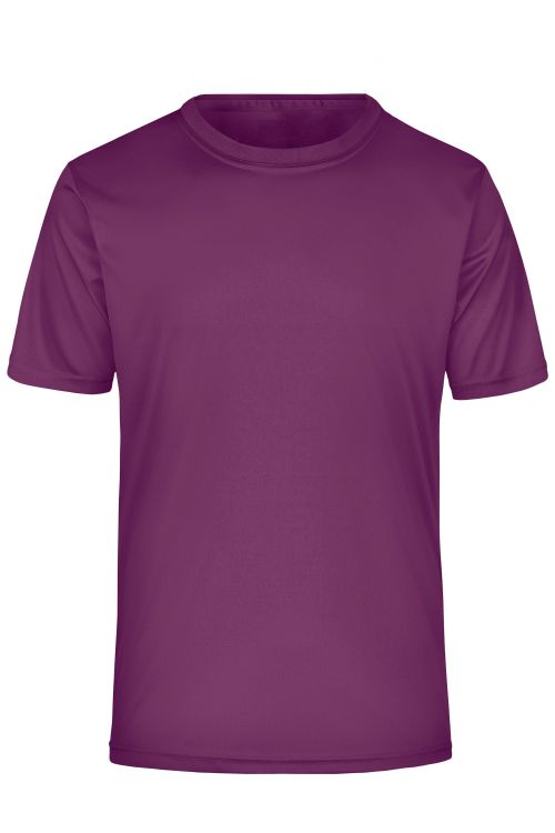 T-shirt sportowy męski numer 3 - fioletowy
