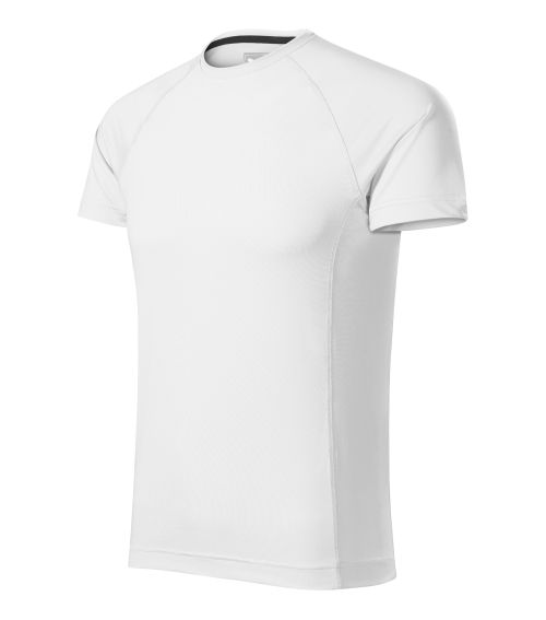 T-shirt sportowy męski numer 4 - biały
