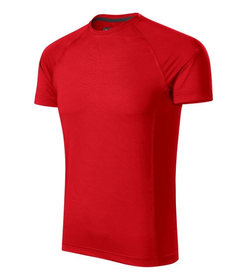 T-shirt sportowy męski numer 4 - czerwony
